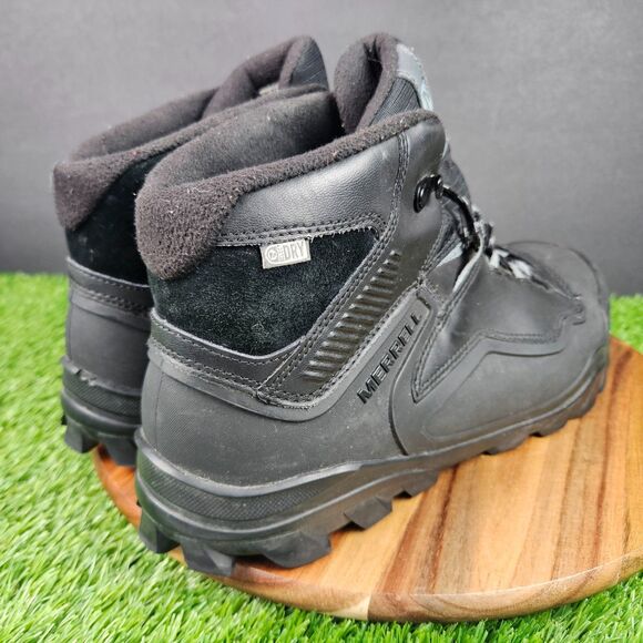 Merrell Overlook 6 Ice+ Waterproof Vibram Black Mens 11 Outdoor Shoes J36941 main image 4